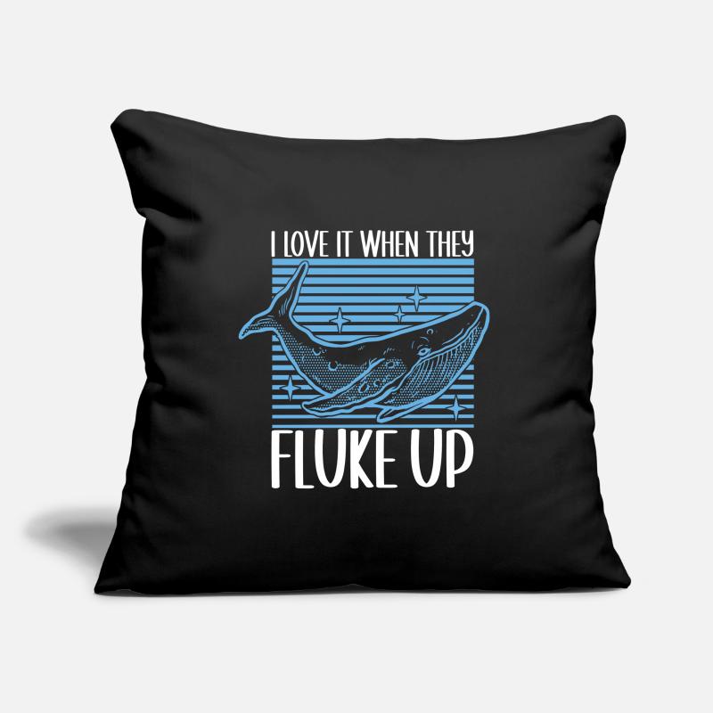 Observateurs de baleines Housse de coussin décorative 45 x 45 cm