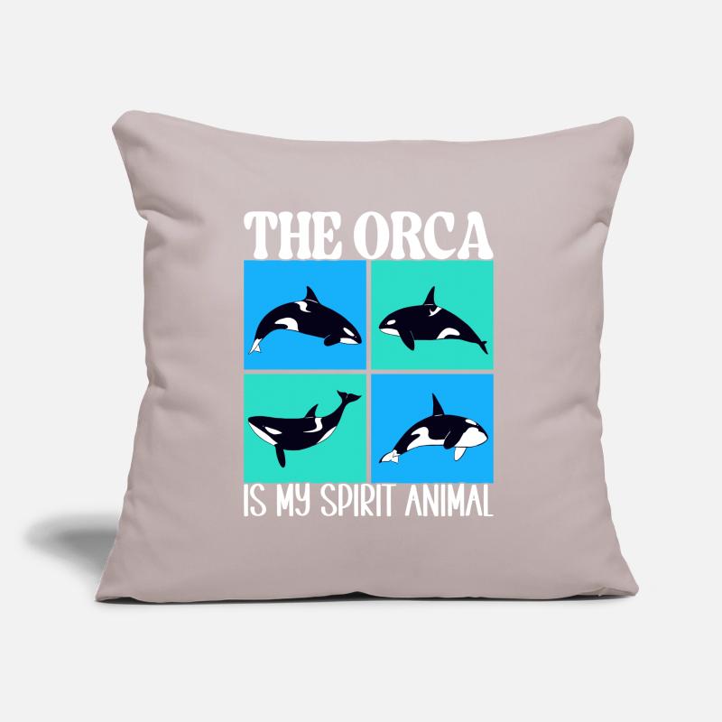 Wale Walbeobachter Orca Sofakissenbezug 45 x 45 cm