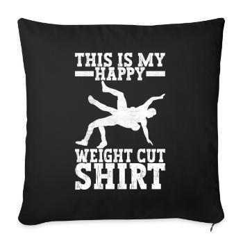 Wrestling Wrestling Wrestlers - Sofa pillowcase 17,3'' x 17,3'' (45 x 45 cm) - black - Front
