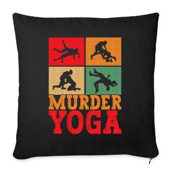 Wrestling Ringen Ringer - Sofakissenbezug 45 x 45 cm - Schwarz - Vorne