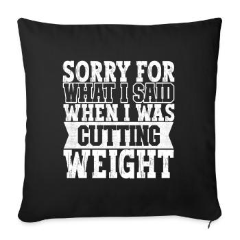Lutte Lutteurs Lutteurs - Housse de coussin décorative 45 x 45 cm - noir - Devant