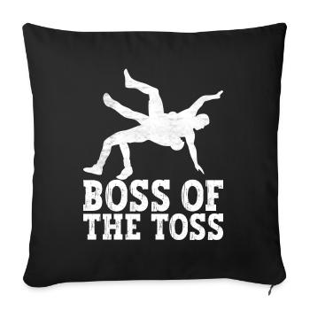 Lutte Lutteurs Lutteurs - Housse de coussin décorative 45 x 45 cm - noir - Devant