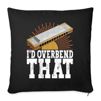 Harmonica Harmonica - Sofa pillowcase 17,3'' x 17,3'' (45 x 45 cm) - black - Front