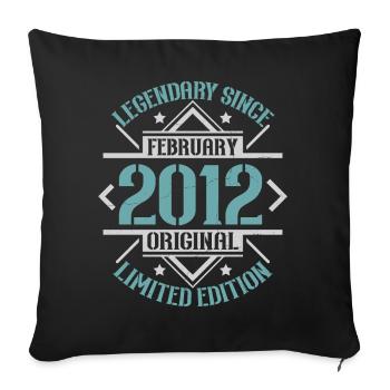 Legendary since February 2012 limited edition - Sofa pillowcase 17,3'' x 17,3'' (45 x 45 cm) - black - Front