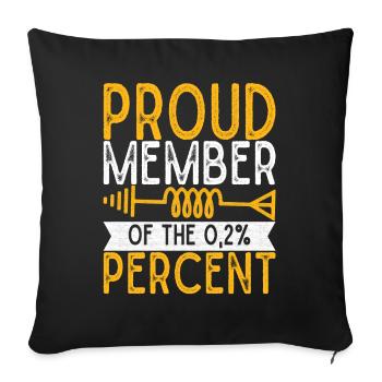 Ham Radio Ham Radio Operator - Sofa pillowcase 17,3'' x 17,3'' (45 x 45 cm) - black - Front