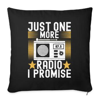Ham Radio Ham Radio Operator - Sofa pillowcase 17,3'' x 17,3'' (45 x 45 cm) - black - Front