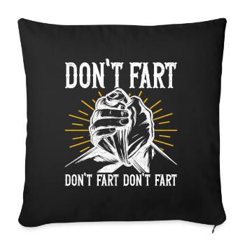 Arm wrestling arm wrestling - Sofa pillowcase 17,3'' x 17,3'' (45 x 45 cm) - black - Front