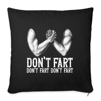 Bras de fer Bras de fer - Housse de coussin décorative 45 x 45 cm - noir - Devant