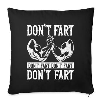 Arm wrestling arm wrestling - Sofa pillowcase 17,3'' x 17,3'' (45 x 45 cm) - black - Front