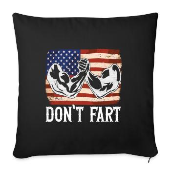 Arm wrestling arm wrestling - Sofa pillowcase 17,3'' x 17,3'' (45 x 45 cm) - black - Front