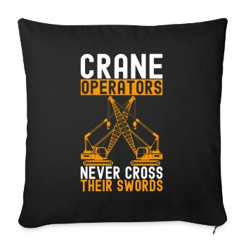 Grutier Grutier - Housse de coussin décorative 45 x 45 cm - noir - Devant