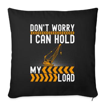 Crane operator Crane driver - Sofa pillowcase 17,3'' x 17,3'' (45 x 45 cm) - black - Front