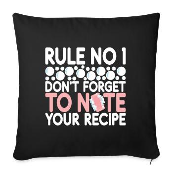 Soap maker soap making - Sofa pillowcase 17,3'' x 17,3'' (45 x 45 cm) - black - Front