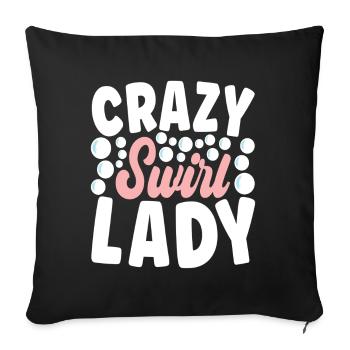 Soap maker soap making - Sofa pillowcase 17,3'' x 17,3'' (45 x 45 cm) - black - Front