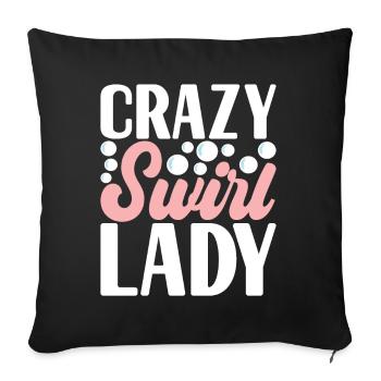 Soap maker soap making - Sofa pillowcase 17,3'' x 17,3'' (45 x 45 cm) - black - Front