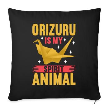 Origami - Sofa pillowcase 17,3'' x 17,3'' (45 x 45 cm) - black - Front