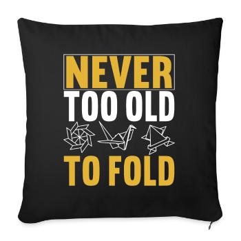 Origami - Sofa pillowcase 17,3'' x 17,3'' (45 x 45 cm) - black - Front