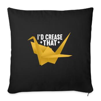 Origami - Sofa pillowcase 17,3'' x 17,3'' (45 x 45 cm) - black - Front