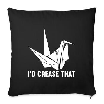 Origami - Sofa pillowcase 17,3'' x 17,3'' (45 x 45 cm) - black - Front