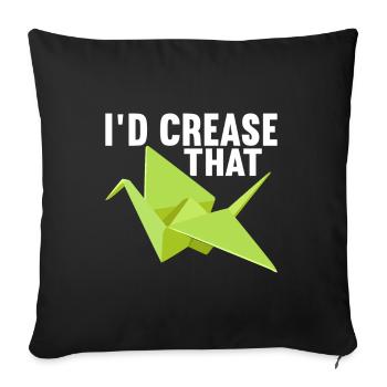 Origami - Sofa pillowcase 17,3'' x 17,3'' (45 x 45 cm) - black - Front