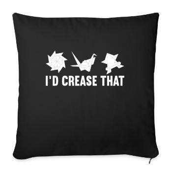 Origami - Sofa pillowcase 17,3'' x 17,3'' (45 x 45 cm) - black - Front