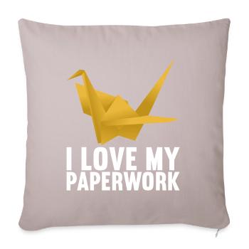 Origami - Sofa pillowcase 17,3'' x 17,3'' (45 x 45 cm) - light taupe - Front