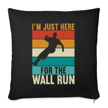 Parkour Freerunning - Sofa pillowcase 17,3'' x 17,3'' (45 x 45 cm) - black - Front