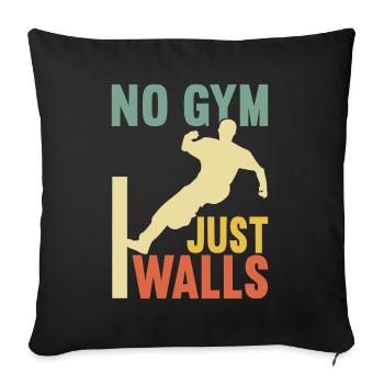 Parkour Freerunning - Sofa pillowcase 17,3'' x 17,3'' (45 x 45 cm) - black - Front