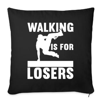 Parkour Freerunning - Sofa pillowcase 17,3'' x 17,3'' (45 x 45 cm) - black - Front
