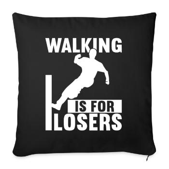 Parkour Freerunning - Sofa pillowcase 17,3'' x 17,3'' (45 x 45 cm) - black - Front