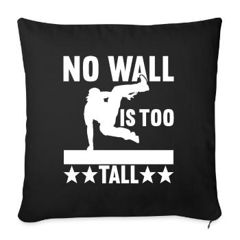 Parkour Freerunning - Sofa pillowcase 17,3'' x 17,3'' (45 x 45 cm) - black - Front