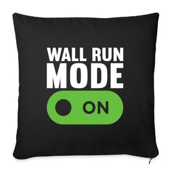 Parkour Freerunning - Sofa pillowcase 17,3'' x 17,3'' (45 x 45 cm) - black - Front
