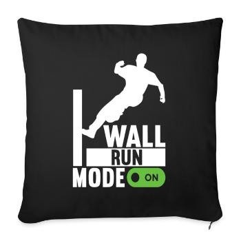 Parkour Freerunning - Sofa pillowcase 17,3'' x 17,3'' (45 x 45 cm) - black - Front