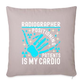 Radiology Radiologist - Sofa pillowcase 17,3'' x 17,3'' (45 x 45 cm) - light taupe - Front