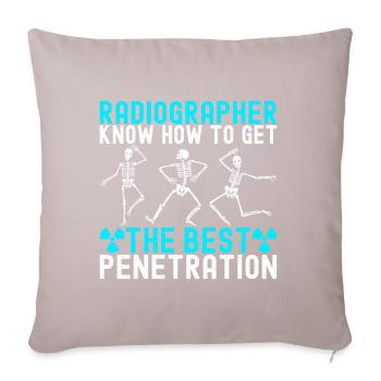 Radiology Radiologist - Sofa pillowcase 17,3'' x 17,3'' (45 x 45 cm) - light taupe - Front