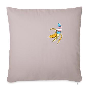 Transgender Trans LGBTQ - Sofa pillowcase 17,3'' x 17,3'' (45 x 45 cm) - light taupe - Front
