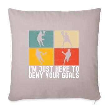 Lacrosse - Sofa pillowcase 17,3'' x 17,3'' (45 x 45 cm) - light taupe - Front