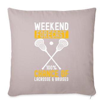 Lacrosse - Sofa pillowcase 17,3'' x 17,3'' (45 x 45 cm) - light taupe - Front