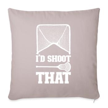 Lacrosse - Sofa pillowcase 17,3'' x 17,3'' (45 x 45 cm) - light taupe - Front