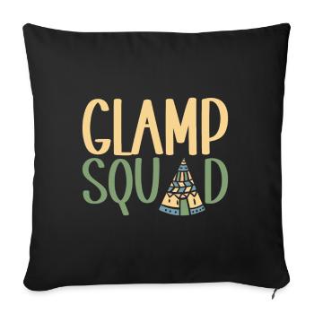 Glamping Glamper - Sofakissenbezug 45 x 45 cm - Schwarz - Vorne