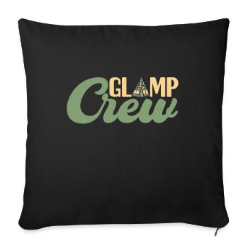 Glamping Glamper - Sofakissenbezug 45 x 45 cm - Schwarz - Vorne