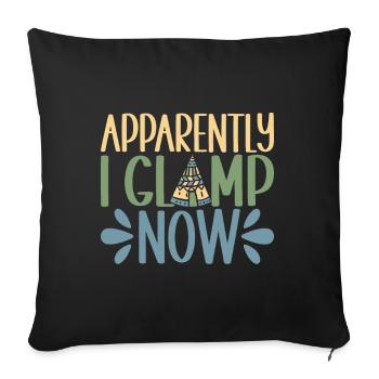Glamping Glamper - Sofakissenbezug 45 x 45 cm - Schwarz - Vorne