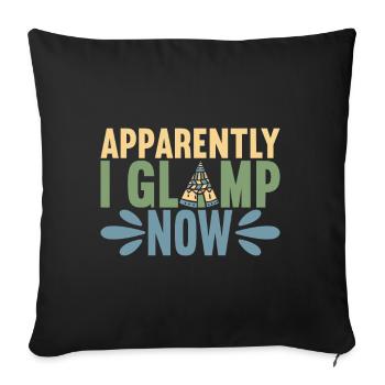 Glamping Glamper - Sofakissenbezug 45 x 45 cm - Schwarz - Vorne