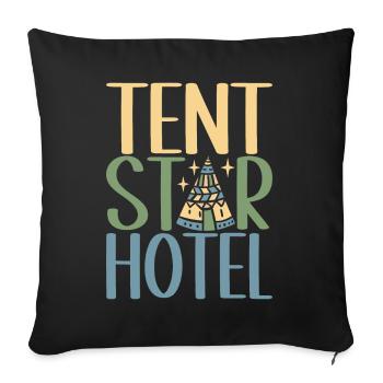 Glamping Glamper - Sofakissenbezug 45 x 45 cm - Schwarz - Vorne