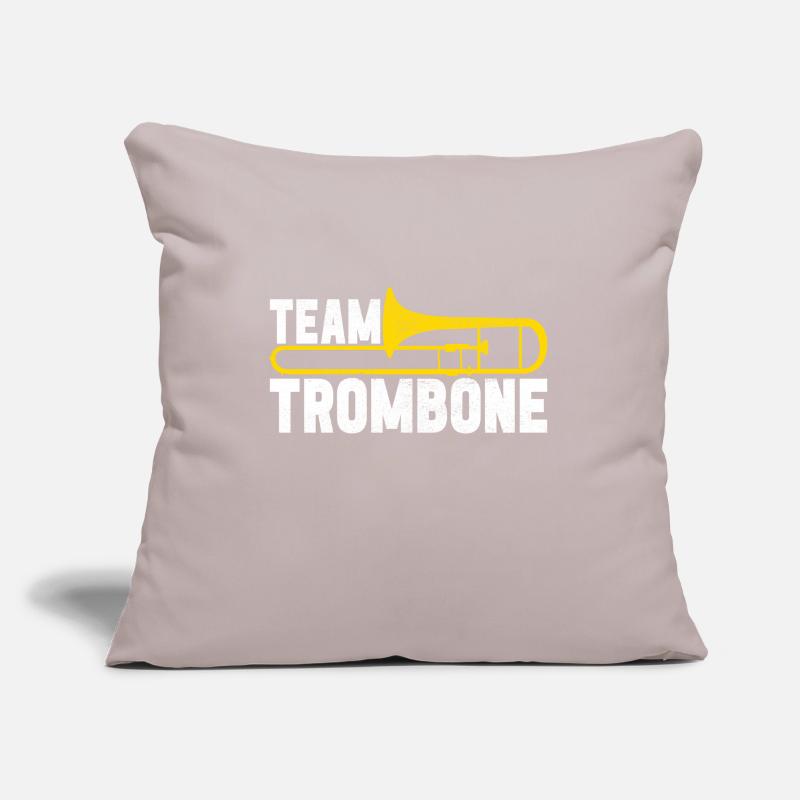 Posaune Trombone Sofakissenbezug 45 x 45 cm