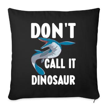 Mosasaurus Dinosaur - Sofa pillowcase 17,3'' x 17,3'' (45 x 45 cm) - black - Front