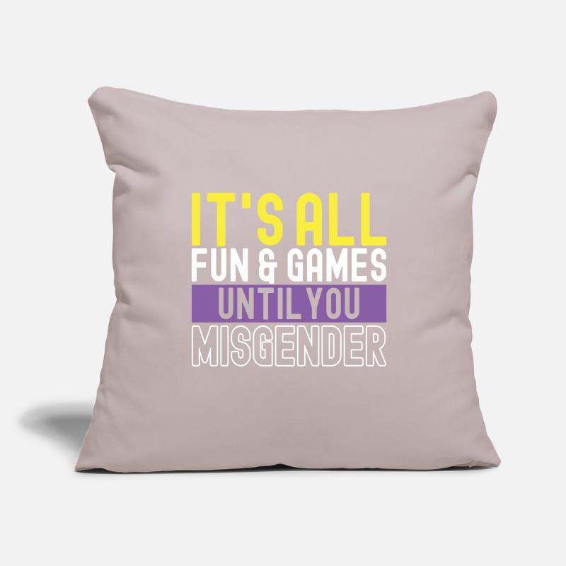 Non Binary Pride Genderqueer Sofa pillowcase 17,3'' x 17,3'' (45 x 45 cm)
