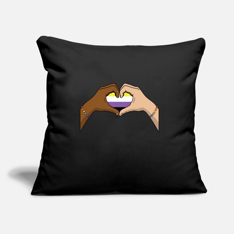 Non Binary Pride Genderqueer Sofakissenbezug 45 x 45 cm