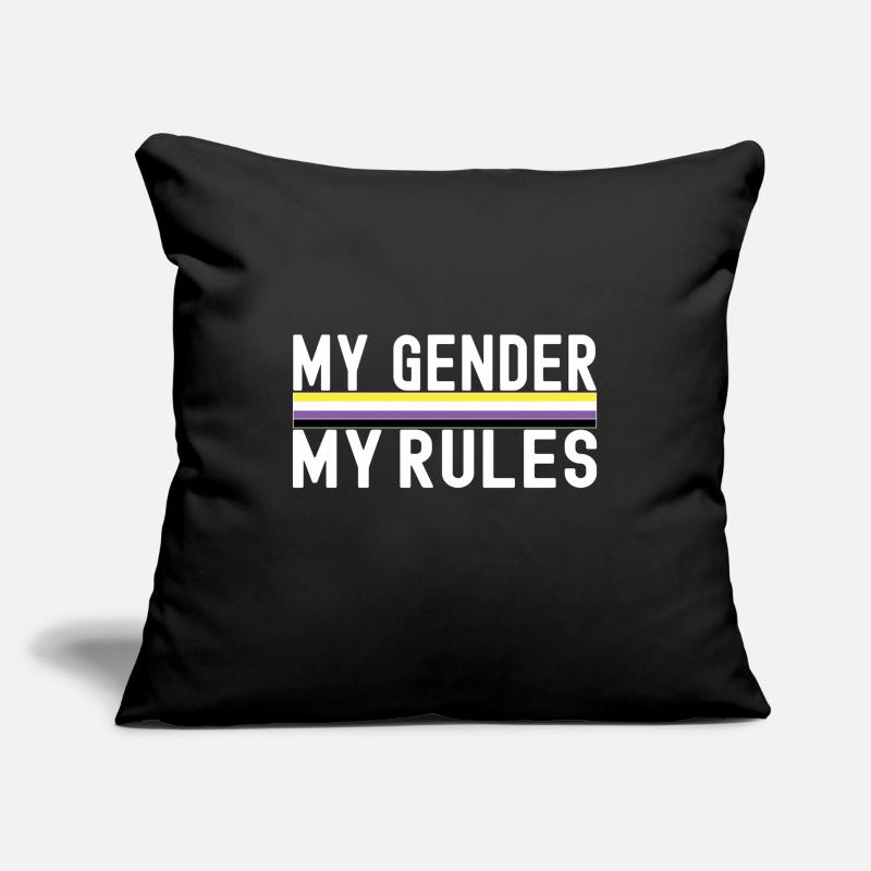 Non Binary Pride Genderqueer Sofakissenbezug 45 x 45 cm