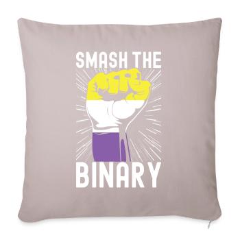 Non Binary Pride Genderqueer - Sofakissenbezug 45 x 45 cm - helles Taupe - Vorne